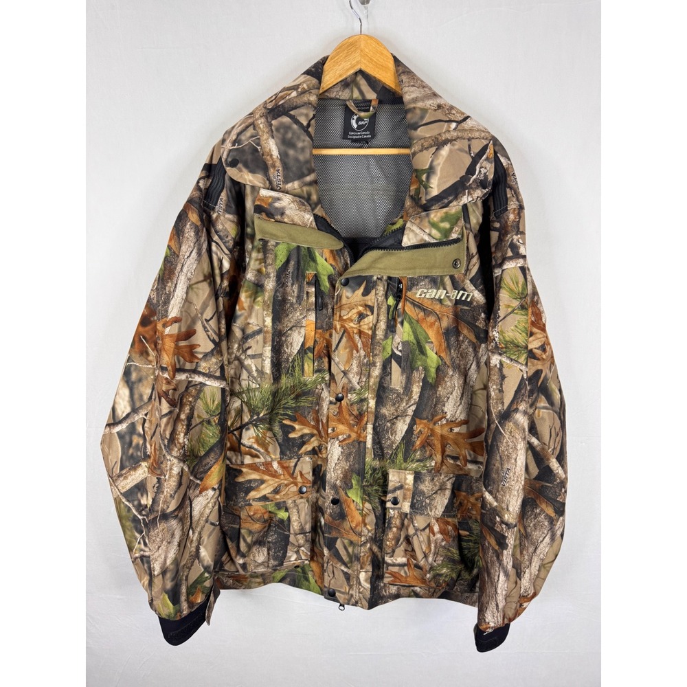 Can-Am BRP Bombardier Mens 2XL Next G1 Vista Camo Hunting Jacket Full Zip Coat